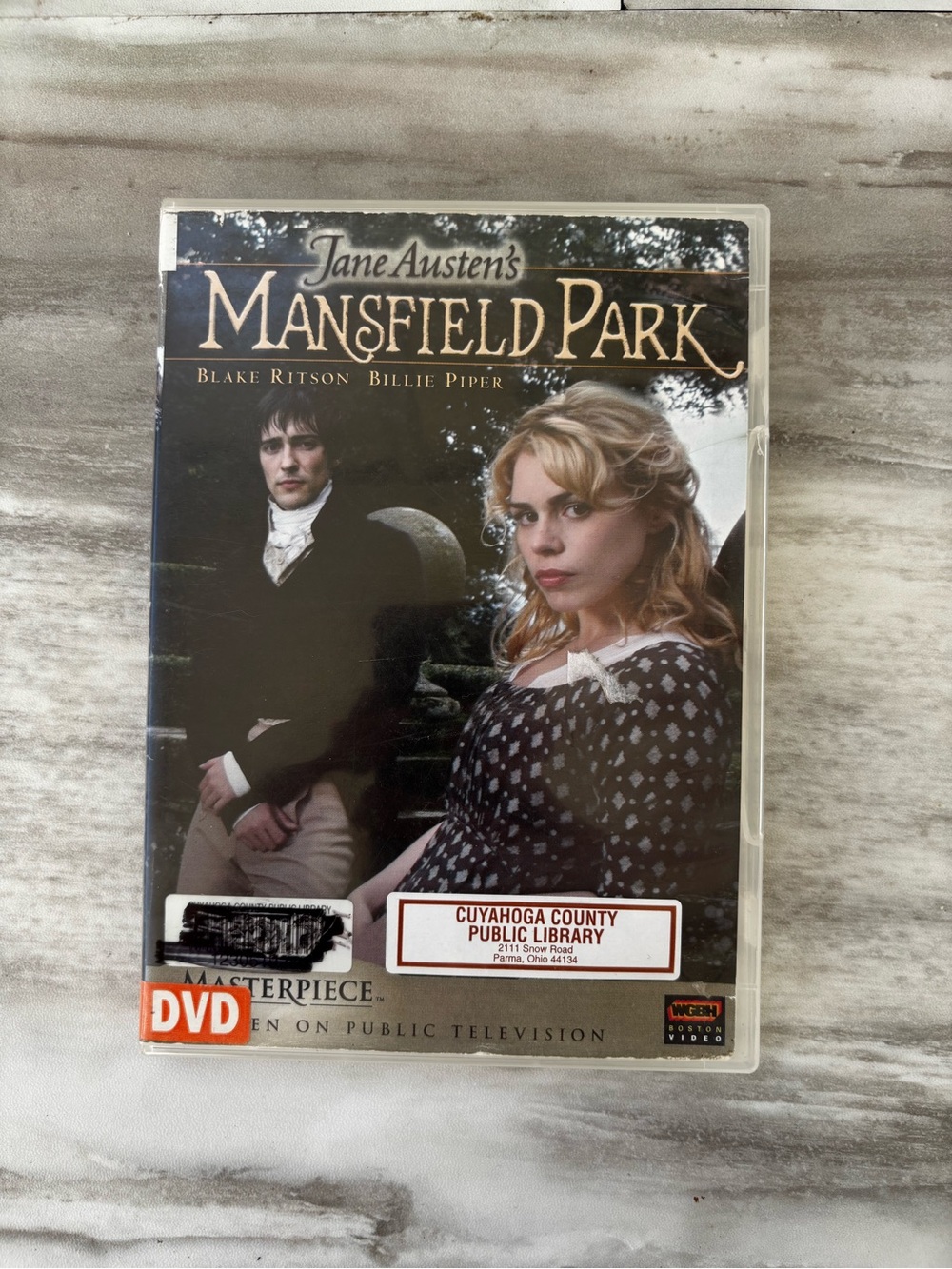 Jane Austen’s “Mansfield Park” DVD 86 Minutes Color Regency Masterpiece Classic